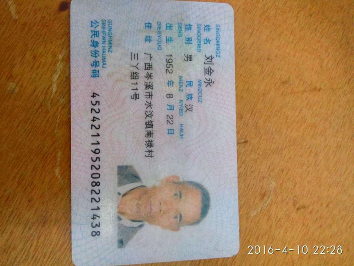 老人患老年痴呆，外出未归，请好心人帮肋。 - 刘金永